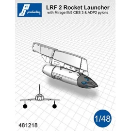 LRF 2 razzi lanciatore con il pilone. Set di 2 baccelli con piloni CES-3 progettati per essere utilizzati con Mirage III / 5