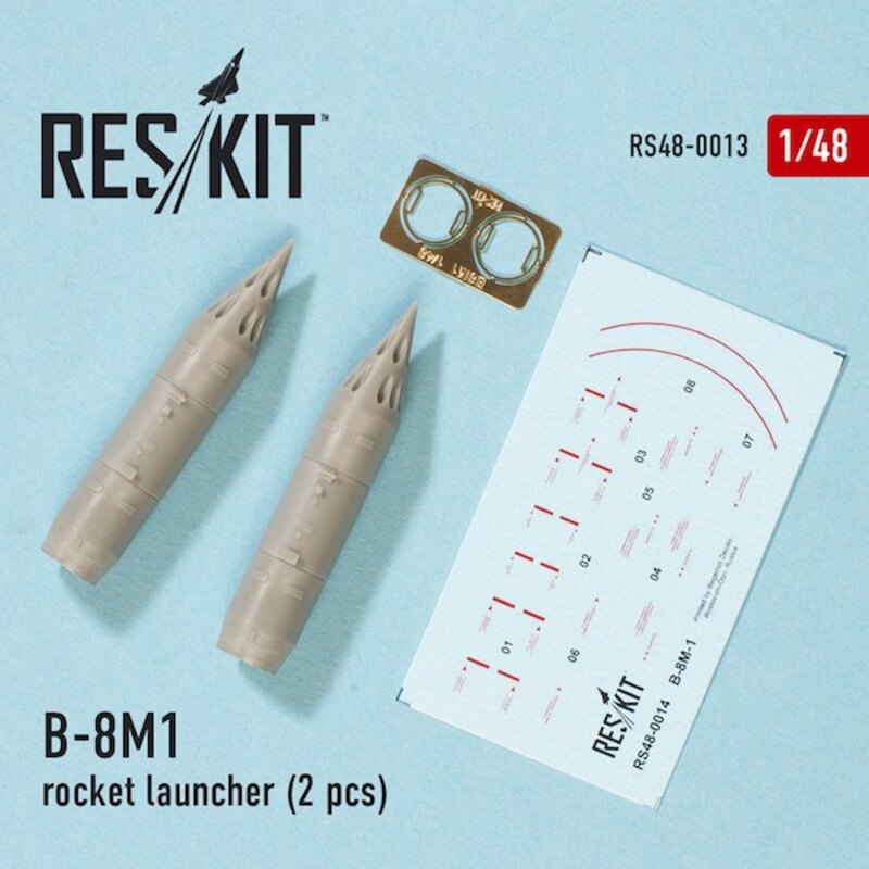 B-8 & # 1052-1 lanciarazzi (2 pezzi) (Mikoyan MiG-23 / MiG-27 / MiG-29, Sukhoi Su-17 / Su-20 / Su-22 / Su-24 / Su-25 / Su- 27 / 