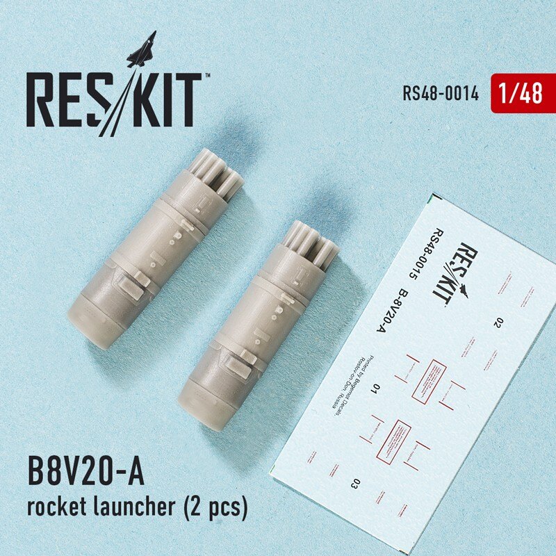 B-8V20 - & # 1040 - lanciarazzi (2 pezzi) (Mil Mi-8 / Mi-17 / Mi-24 / Mi-28 Kamov Ka-29 / Ka-32 / Ka-50 / Ka-52) (progettato a u