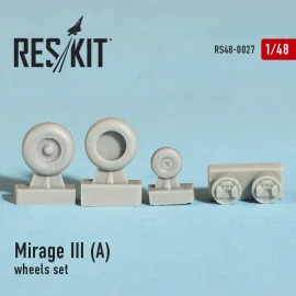 ruote Dassault Mirage IIIA set (progettato per utilizzare con kit Heller)