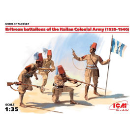 Figurini battaglioni eritrei della italiana & # 1057 - Army olonial (1939-1940) (4 cifre) (100% nuovi stampi) Il set comprende u