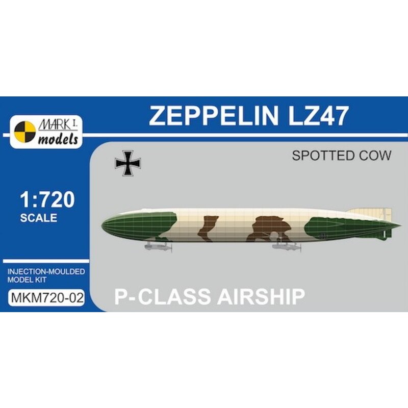 Zeppelin P-class LZ47 'mucca pezzata' (imperiale tedesco Flying Corps) dirigibili rigidi (o dirigibili) sono stati prodotti e re